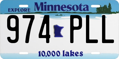 MN license plate 974PLL
