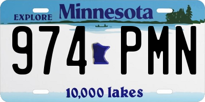 MN license plate 974PMN
