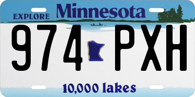 MN license plate 974PXH