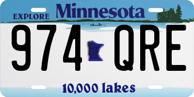 MN license plate 974QRE