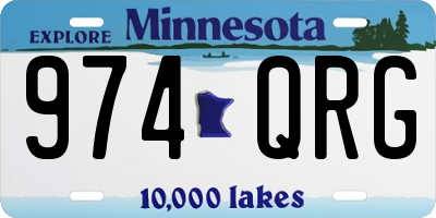MN license plate 974QRG