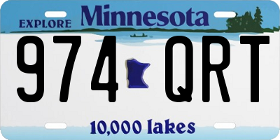 MN license plate 974QRT