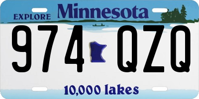 MN license plate 974QZQ