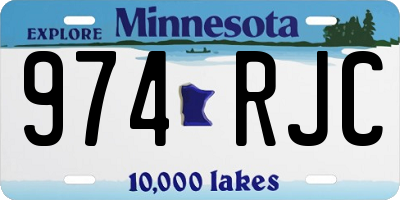 MN license plate 974RJC