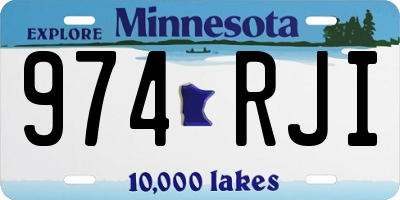 MN license plate 974RJI