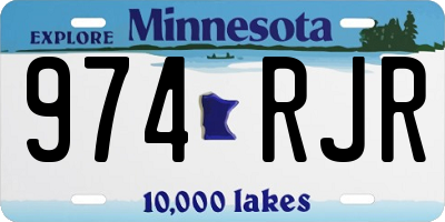 MN license plate 974RJR