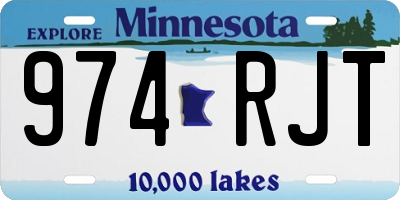 MN license plate 974RJT