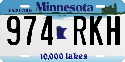 MN license plate 974RKH
