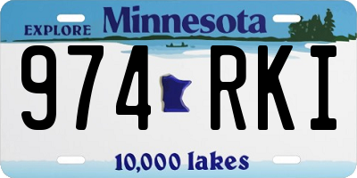 MN license plate 974RKI