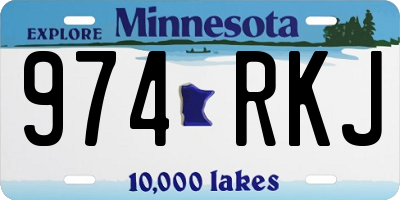MN license plate 974RKJ