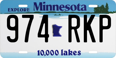 MN license plate 974RKP