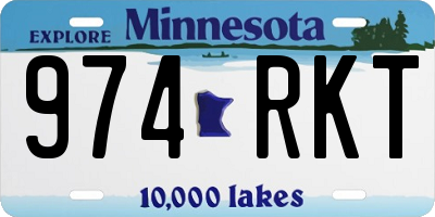 MN license plate 974RKT