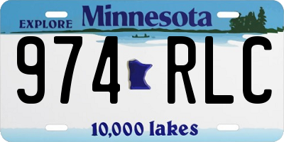 MN license plate 974RLC