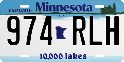 MN license plate 974RLH
