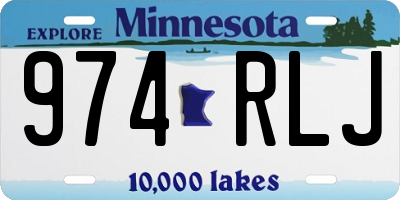 MN license plate 974RLJ
