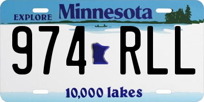 MN license plate 974RLL