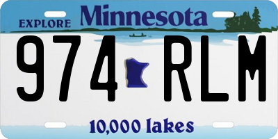 MN license plate 974RLM