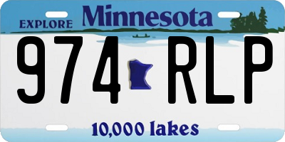 MN license plate 974RLP