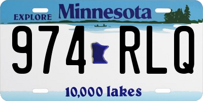 MN license plate 974RLQ