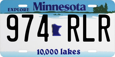 MN license plate 974RLR