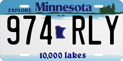 MN license plate 974RLY