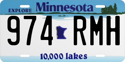 MN license plate 974RMH