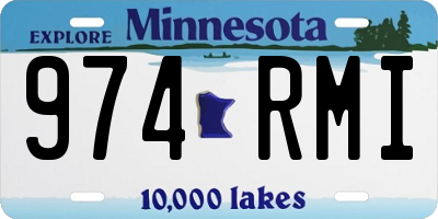 MN license plate 974RMI