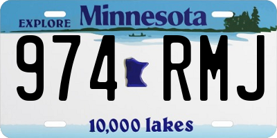 MN license plate 974RMJ