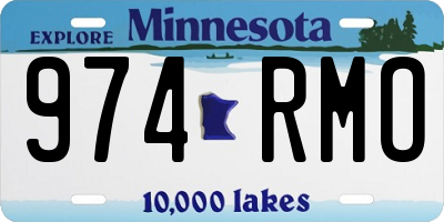 MN license plate 974RMO