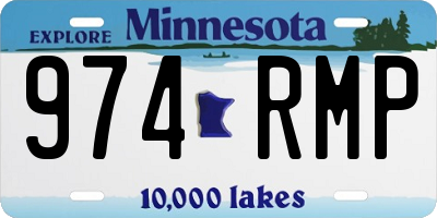 MN license plate 974RMP