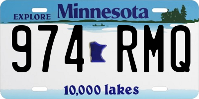 MN license plate 974RMQ
