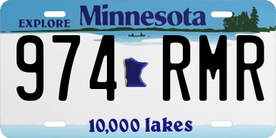 MN license plate 974RMR