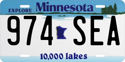 MN license plate 974SEA