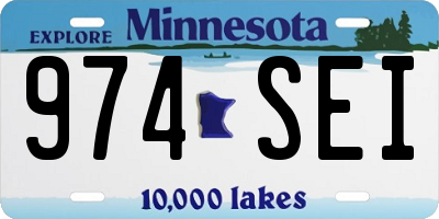 MN license plate 974SEI