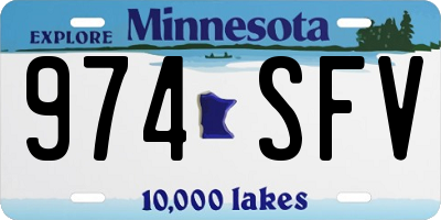 MN license plate 974SFV