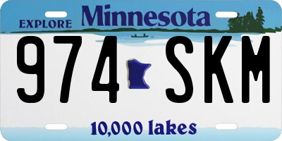 MN license plate 974SKM