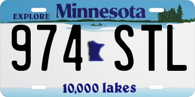 MN license plate 974STL
