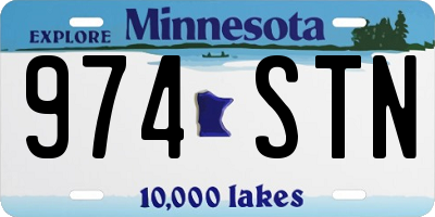 MN license plate 974STN