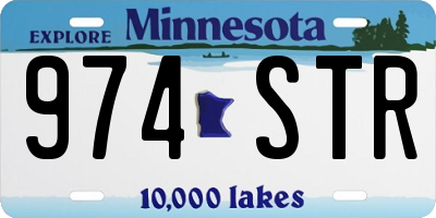 MN license plate 974STR