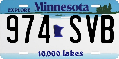 MN license plate 974SVB
