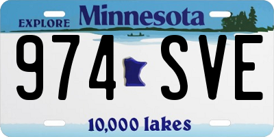 MN license plate 974SVE
