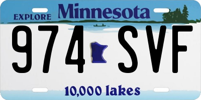 MN license plate 974SVF