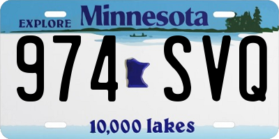 MN license plate 974SVQ