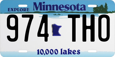 MN license plate 974THO