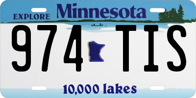 MN license plate 974TIS