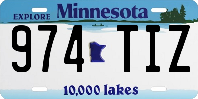 MN license plate 974TIZ