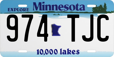 MN license plate 974TJC