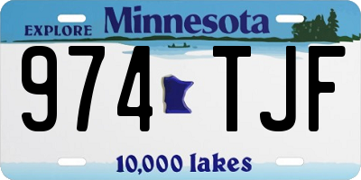 MN license plate 974TJF