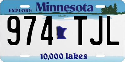 MN license plate 974TJL