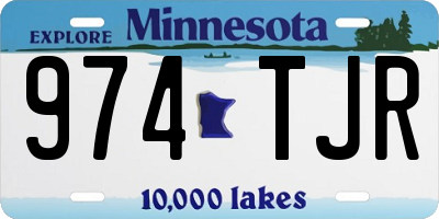 MN license plate 974TJR